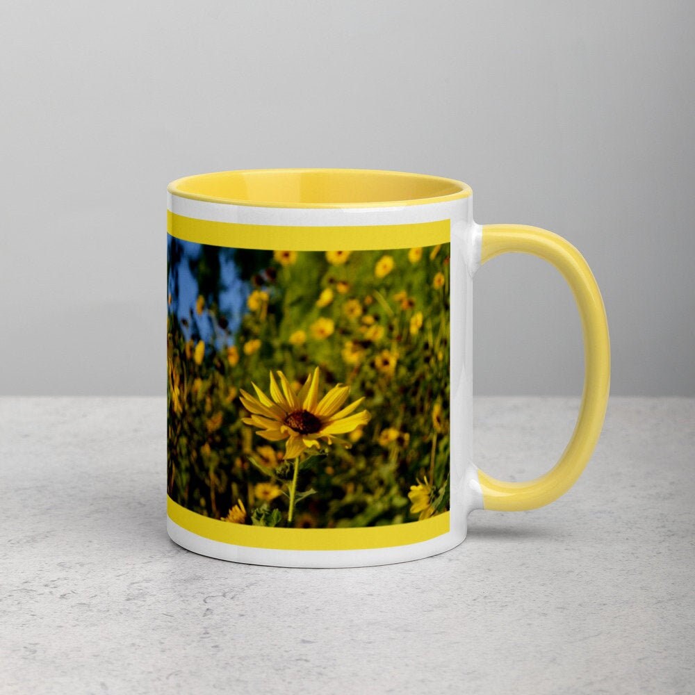 Sunflower Mug Sunflower Coffee Cup Yellow Sunflower Etsy UK