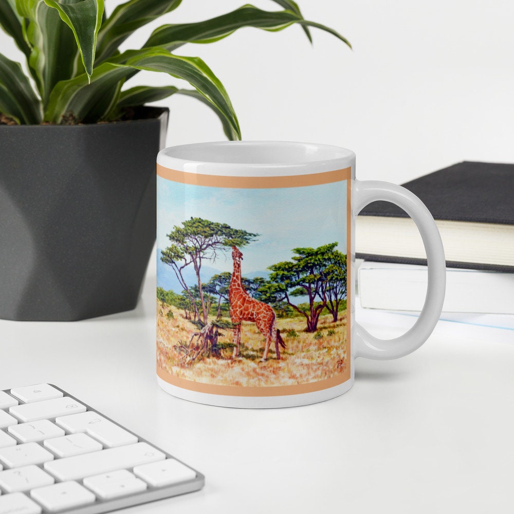 Giraffe Mug Giraffe Gifts Gifts for Giraffe Lovers Cute Etsy
