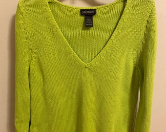 lime green womens sweater