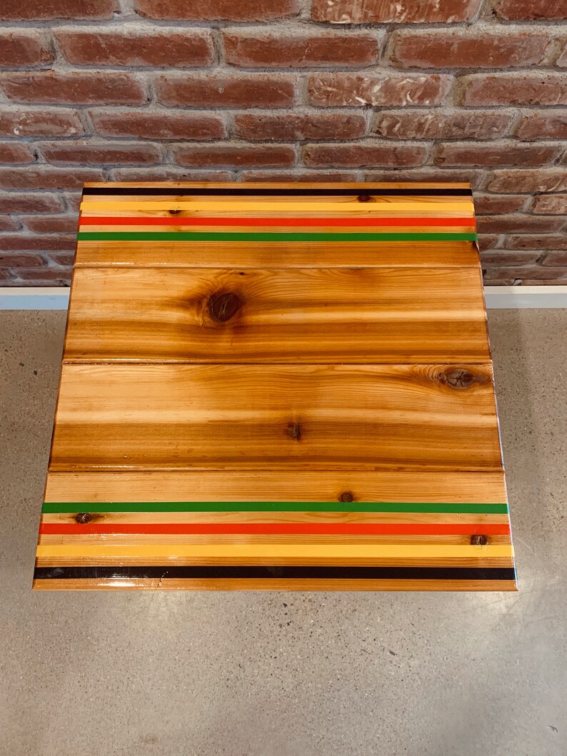 Vintage Cabin Side Table Etsy