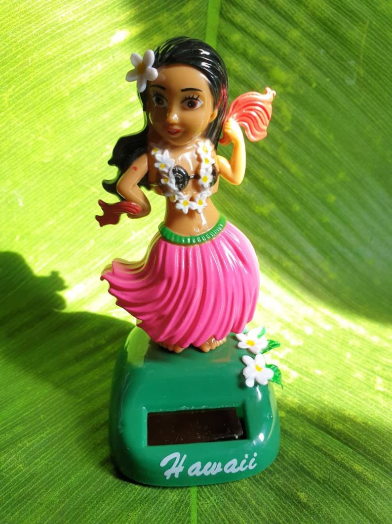 Solar Hula Girl solar powered hawaiian solar dancing doll Etsy
