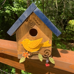 Handmade outdoor wooden, birdhouse, bird house