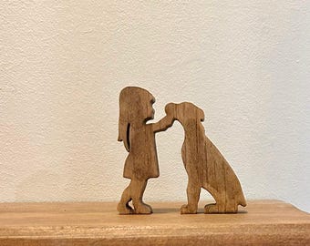 Girl and her dog