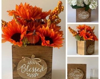 Fall Decor Centerpiece Box