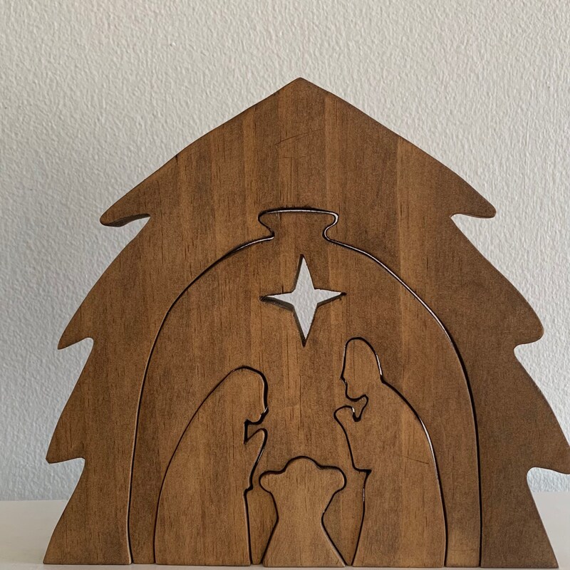 Wooden Nativity - Etsy