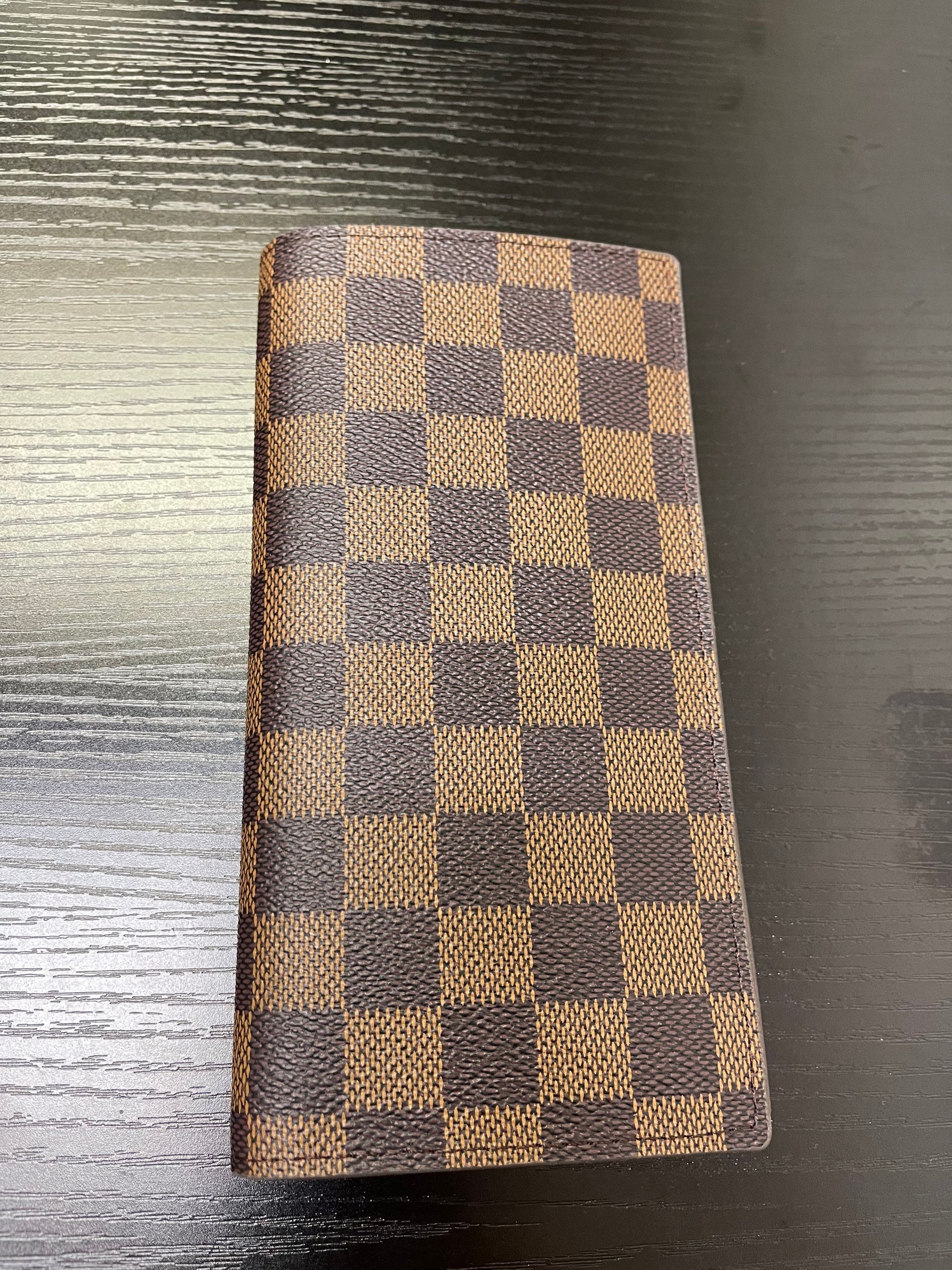 Louis Vuitton Checkered Wallet Etsy