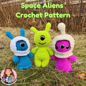 Patrones de extraterrestres / Costura sencilla / Patrón de ganchillo / Extraterrestre /