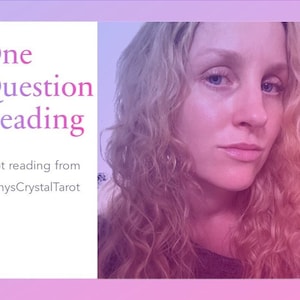 Fast Tarot Reading - One Question Reading - Tarot Reading - Tarot Card Reading - Intuitive Reading - Clairvoyant Reading