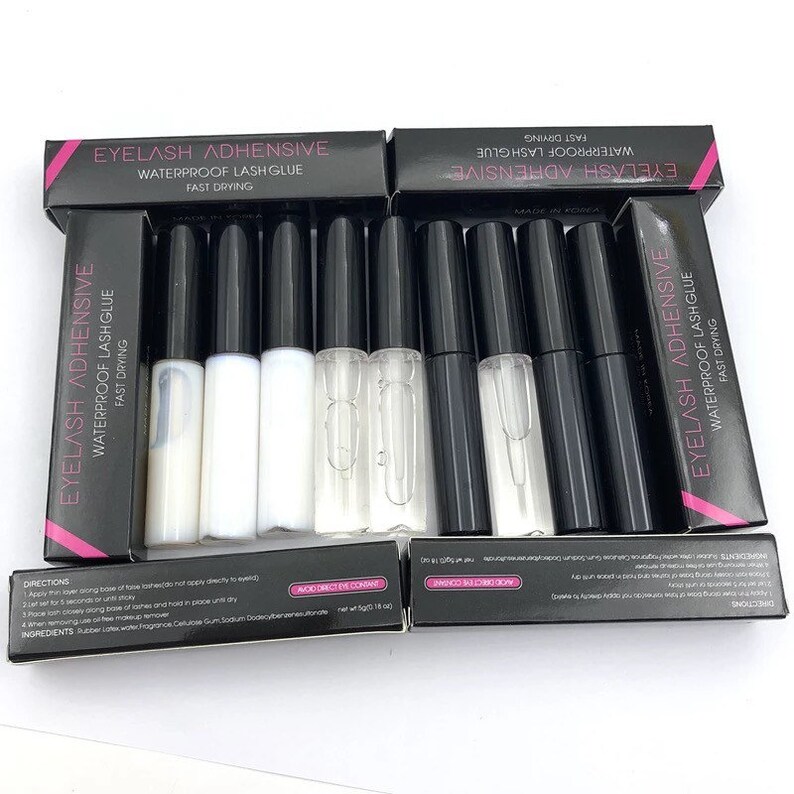 Wholesale Eyelashes Glue Bulk 100pcs Eyelash Adhesive Lash Etsy