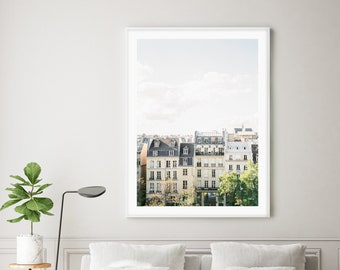 Paris Photography Print | Parisian Rooftops | Paris Wall Art | France Travel Poster | Paris Fine Art Home Decor | French Cityscape