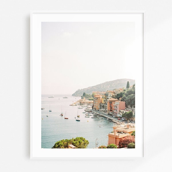 French Riviera Photo Print | Sea View along the French Riviera | Fine Art Travel Photography Print | Côte d'Azur Wall Art | Coastal print