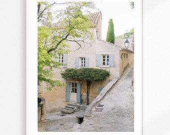 Provence Photography Print | Old stone house Gordes, South of France |  Provence Wall Art | Mediterranean Wall Decor | Europe Travel Poster