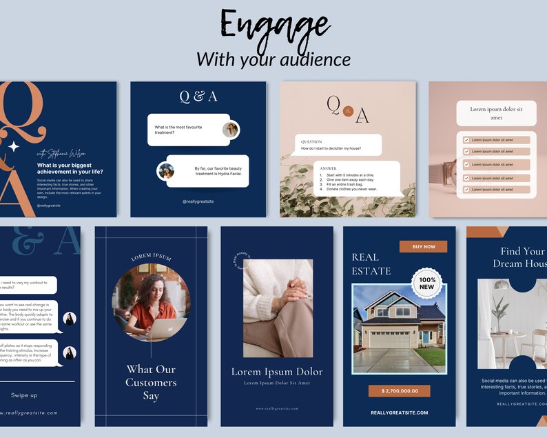 Real Estate Instagram Templates Real Estate Agent Toolkit Etsy