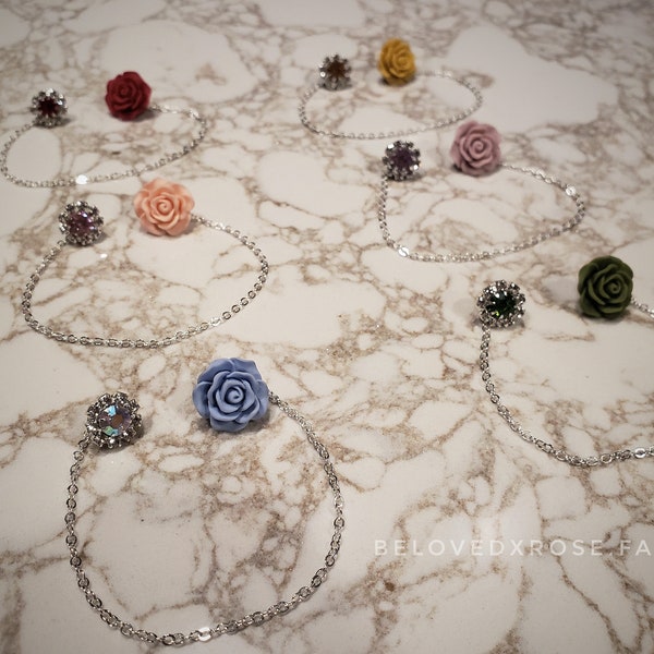 Rose Collar Pins