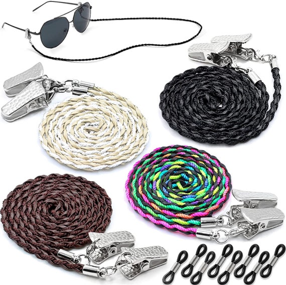 Glasses Strap Chains Premium ECO Leather Eyeglass Holder Strap