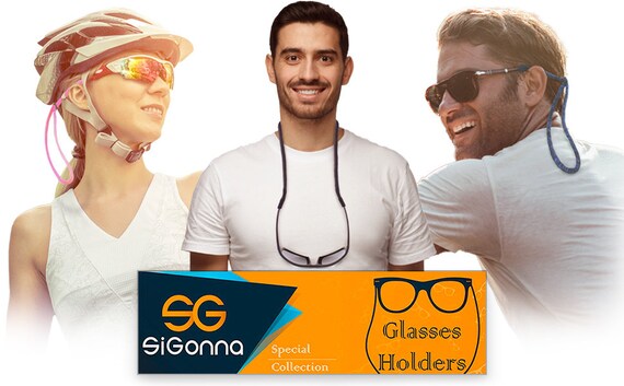 SIGONNA Eyeglass Strap Holder String - Adjustable Eye Glasses Holders  Around Head - No-Tail Sunglasses Holder Glasses Strap for Men Women -  Glasses
