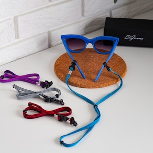 Silicone Eyeglass Strap Holder String - Adjustable Eye Glasses Holders  Around Head