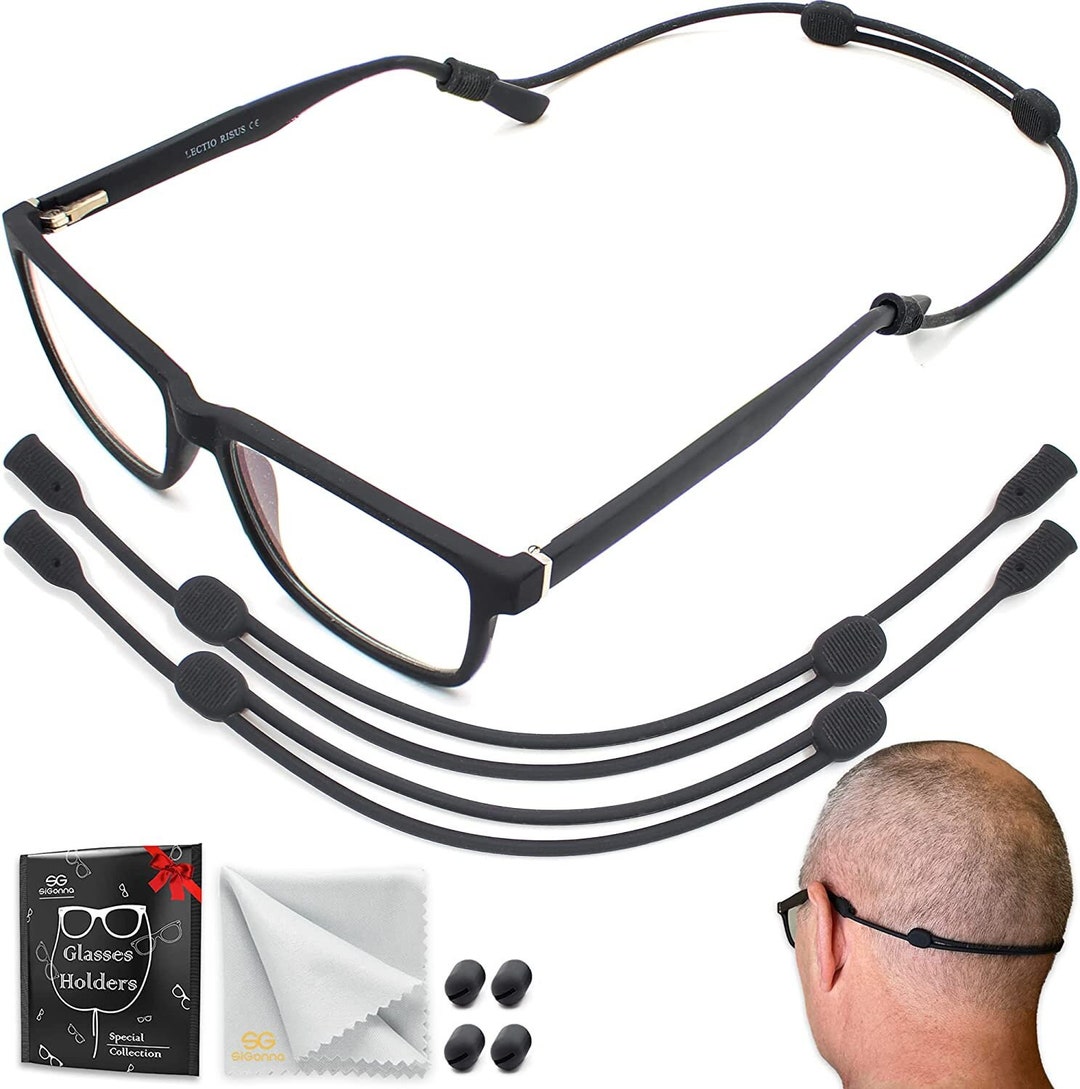 Glasses Strap Holder Eyeglass Strap Adjustable Eye Glasses Holders Around Neck Head Sunglasses