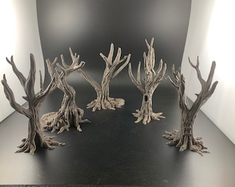 DnD Miniature Tree Terrain Set | D&D | Pathfinder | Tree Scatter | Forest