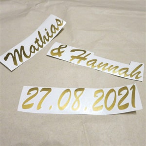 personalisierte Sticker - Brush Script