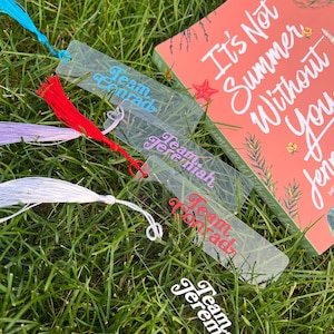 ACRYLIC BOOKMARK | Team Jeremiah Team Conrad | The Summer I Turned Pretty | TSITP Books | Bookmarks for Booklovers