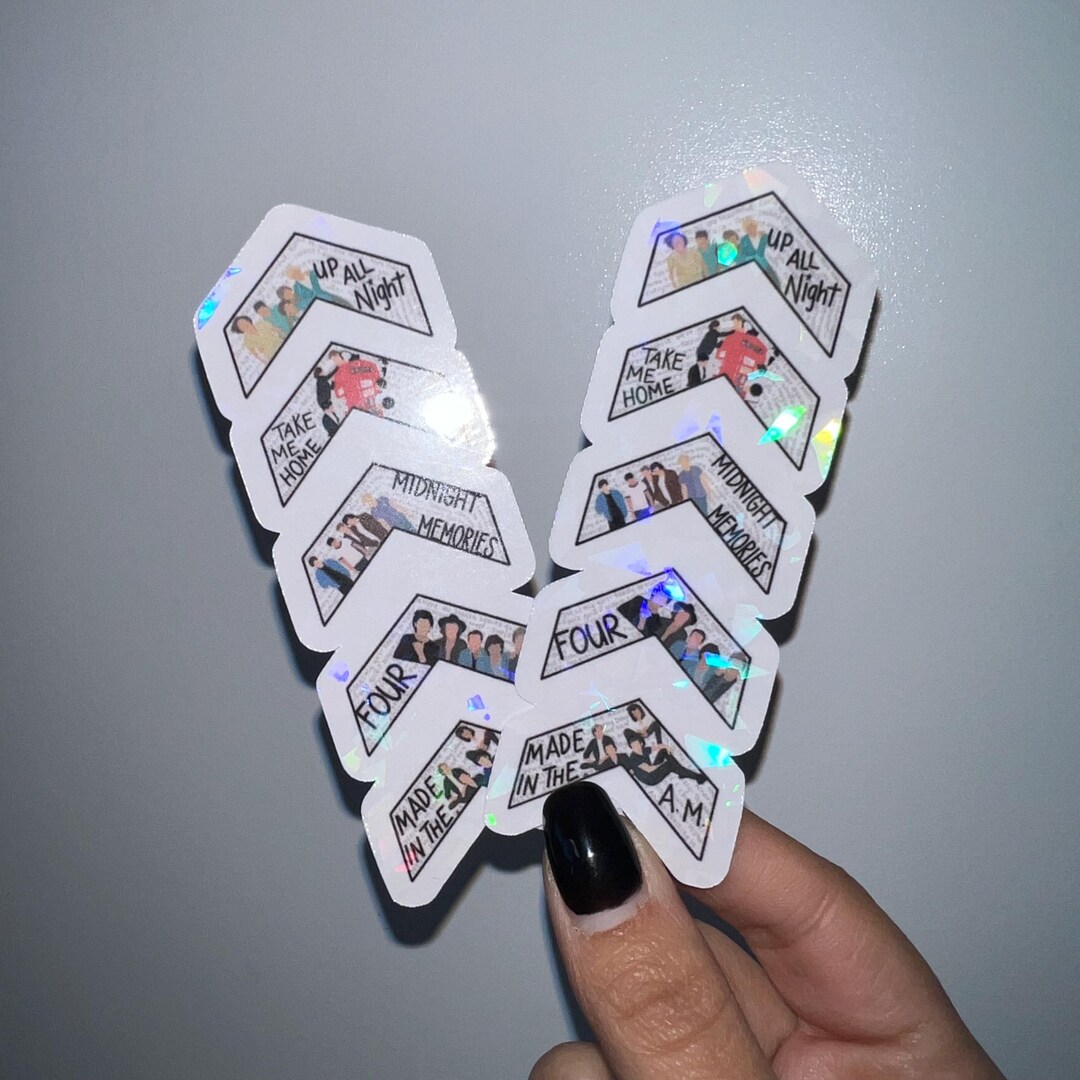 One Direction Bookmarks One Direction Inspired Sticker Album Arrow Louis Tomlinson Zayn Malik ...