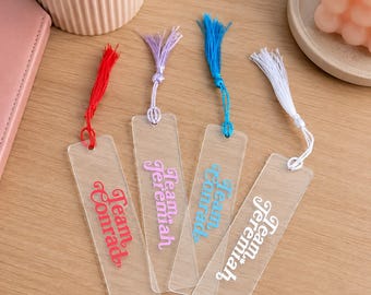 ACRYLIC BOOKMARK | Team Jeremiah Team Conrad | The Summer I Turned Pretty | TSITP Books | Bookmarks for Booklovers