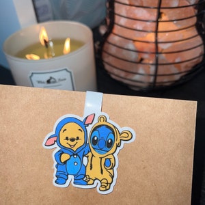 Disney Inspired Winnie the Pooh and Stitch Costumes Bookmark Magnetic