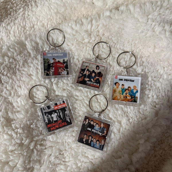 One Direction Album Cover Keychains CD