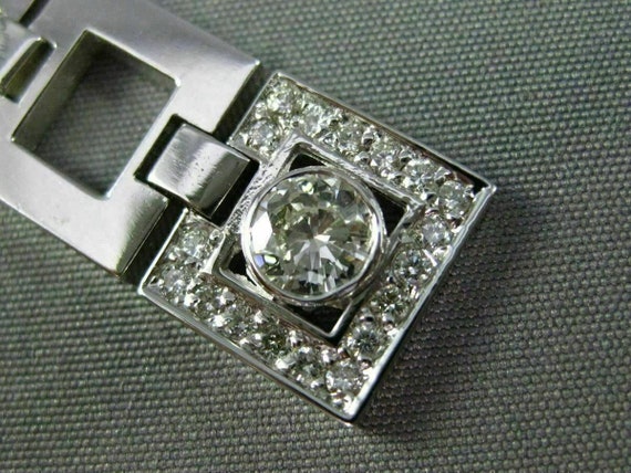 Estate Large .71Ct Diamond 18Kt White Gold Bezel … - image 7