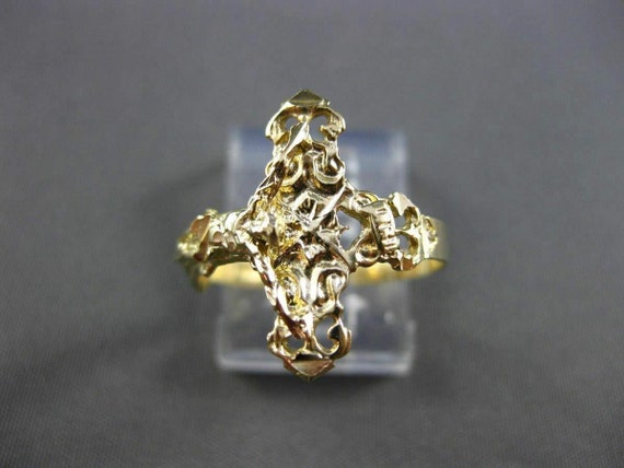 Estate 14Kt Yellow Gold 3D Handcrafted Filigree S… - image 3