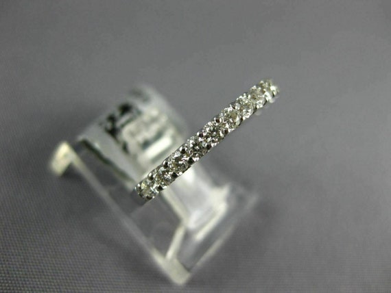 Estate .40Ct Diamond 18K White Gold 3D Round Comf… - image 4