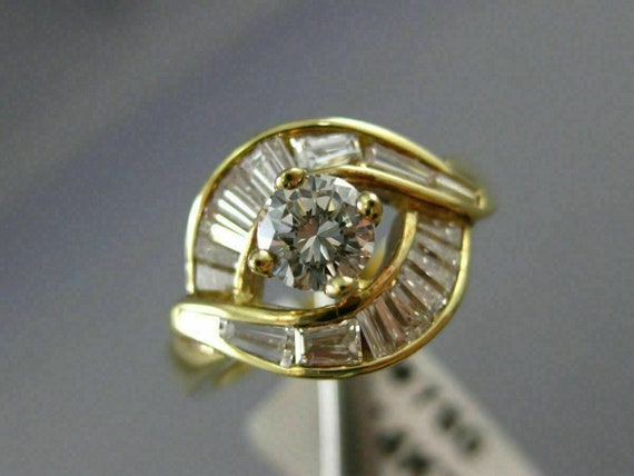 Estate 1.28Ct Diamond 14K Yellow Gold 3D Solitair… - image 10