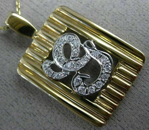 Estate .30Ct Diamond 14Kt White and Yellow Gold "… - image 1