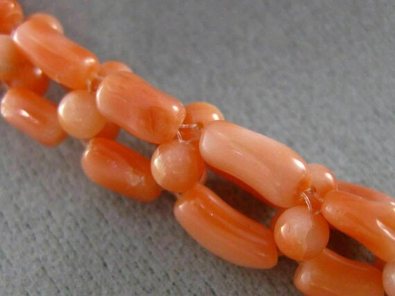 Antique Long 925 Silver Gold Plated Coral Handcra… - image 10