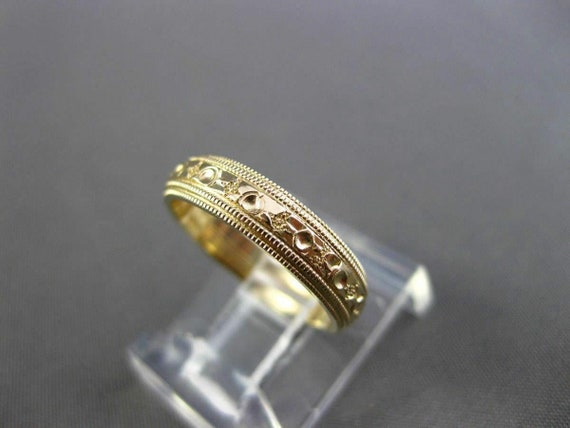 Antique 14Kt Yellow Gold Hand Edge Filigree Weddi… - image 2