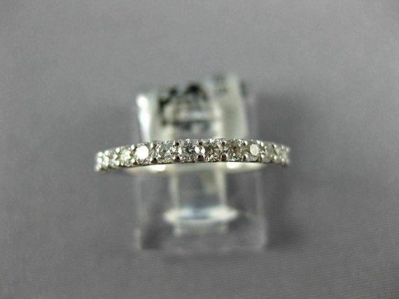 Estate .40Ct Diamond 18K White Gold 3D Round Comf… - image 2