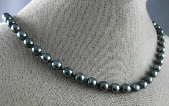 Estate Aaa Tahitian Pearl 14Kt White Gold 3D Clas… - image 2