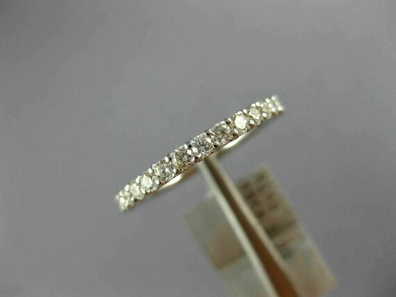 Estate .40Ct Diamond 18K White Gold 3D Round Comf… - image 6