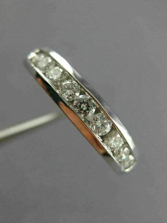 Estate .40Ct Diamond Platinum 3D Classic Channel … - image 3