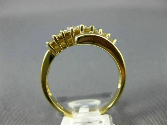 Estate .60Ct Marquise Diamond 14K Yellow Gold 3D … - image 5