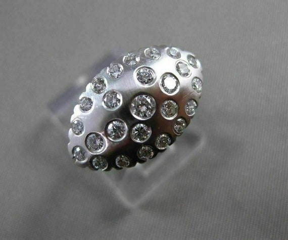 Antique .65Ct Round Diamond 14Kt White Gold Filig… - image 1
