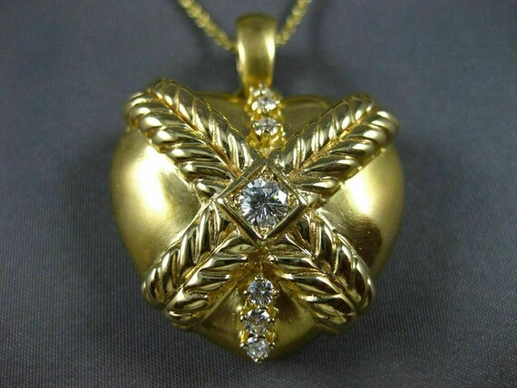 Antique Large .60Ct Diamond 14Kt Yellow Gold Fili… - image 3