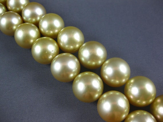 Estate Extra Large Aaa Golden South Sea Pearl Cla… - image 3