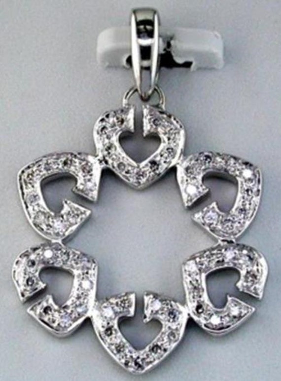 Estate .31ct Diamond 14kt White Gold Classic Multi