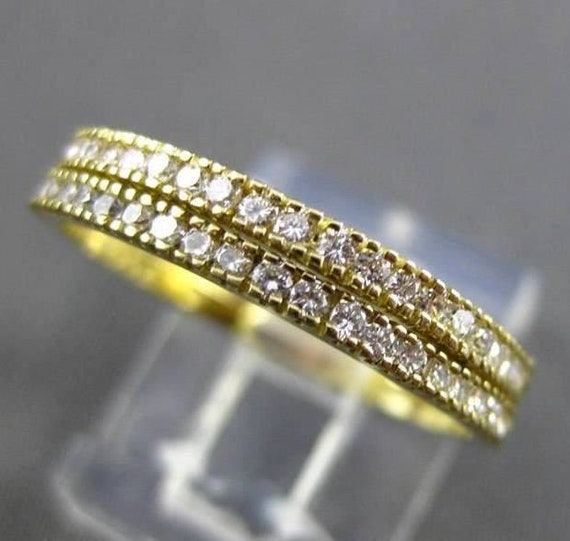 Estate .46Ct Diamond 18Kt Yellow Gold Shared Prong