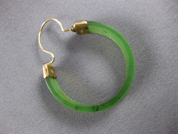 Estate Large Aaa Jade 14Kt Yellow Gold Handcrafte… - image 5