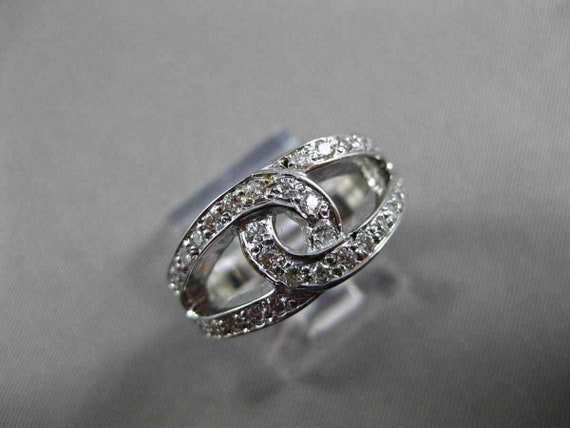 Estate Antique Wide .70ct Diamond 14kt White Gold… - image 8