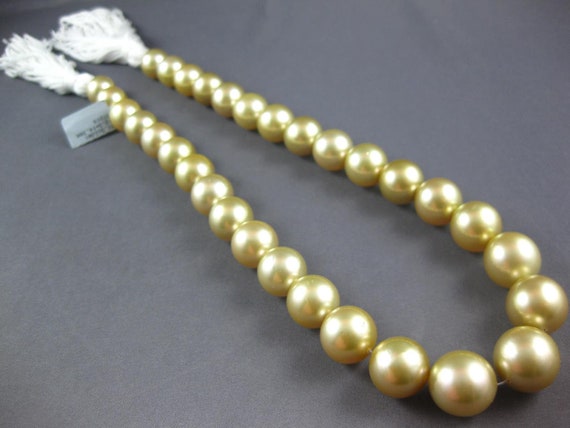 Estate Extra Large Aaa Golden South Sea Pearl Cla… - image 2