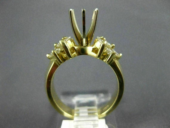 Estate .90Ct Diamond 14Kt Yellow Gold Princess Se… - image 6